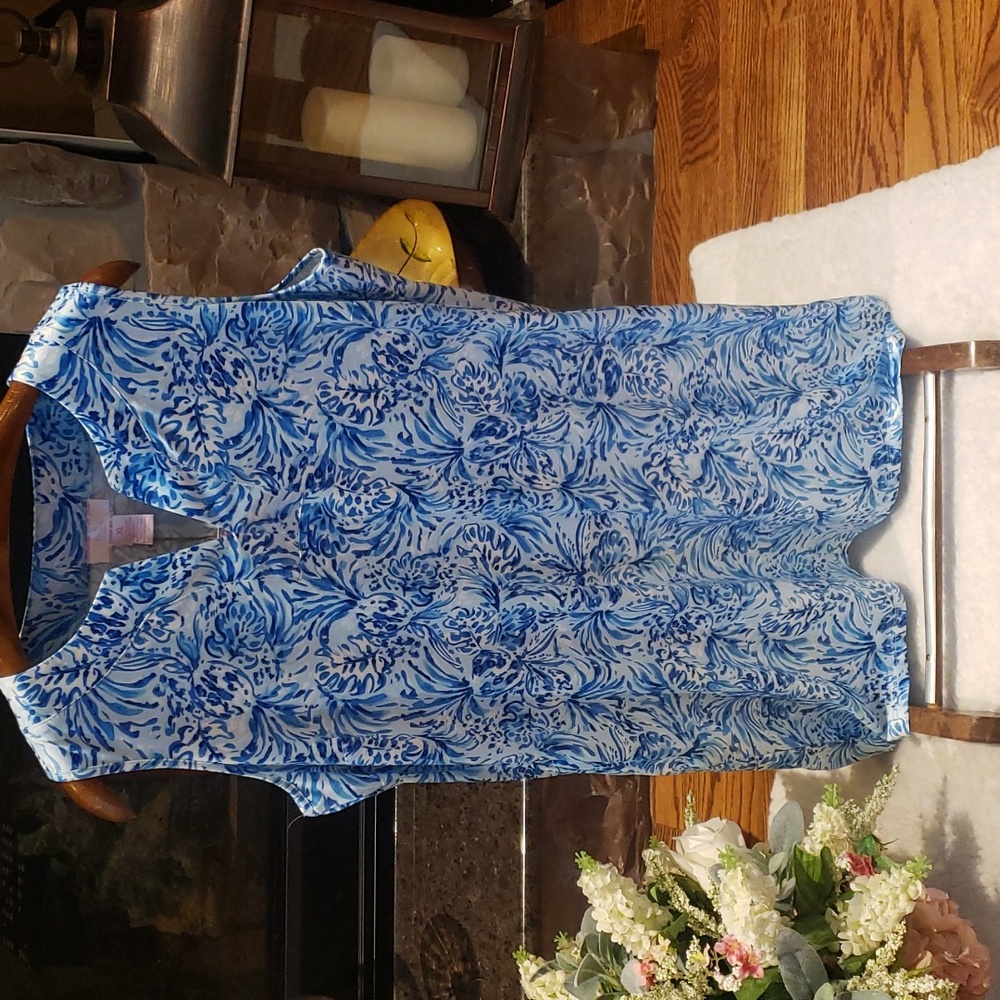 Nwt Stella Parker blue island dress sleeveless